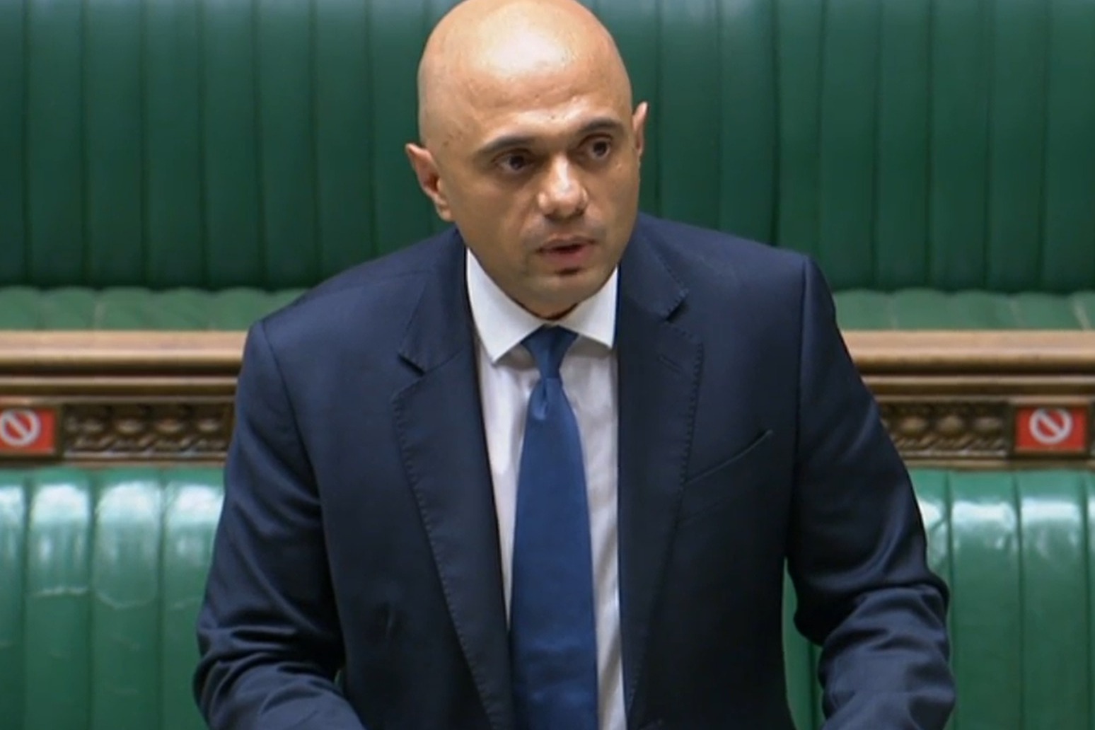 Sajid Javid criticised for suggesting people have ‘cowered’ from Covid-19. 
